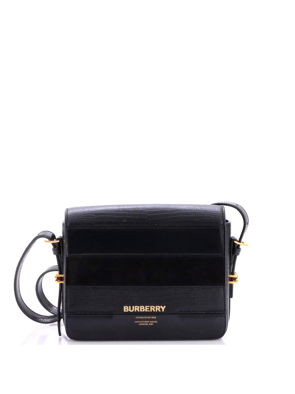 Burberry Grace Flap Bag Leather With #377565B63B